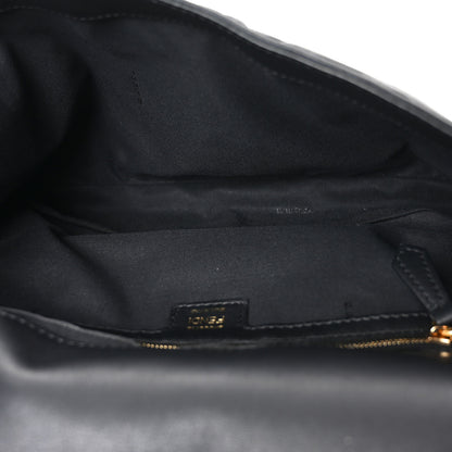 Fendi Nappa FF 1974 Embossed Large Baguette Black 5 of 10