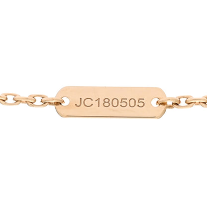 Van Cleef & Arpels 18K Yellow Gold Guilloche Vintage Alhambra Pendant Necklace 4 of 6