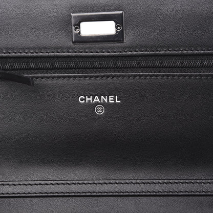 Chanel Aged Calfskin Quilted Reissue Wallet On Chain WOC So Black 5 of 9