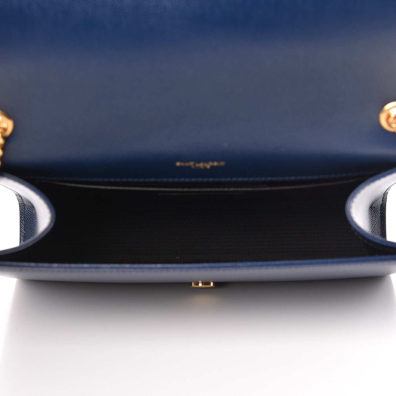 Saint Laurent Grain De Poudre Medium Classic Monogram Kate Satchel Denim Blue 5 of 9