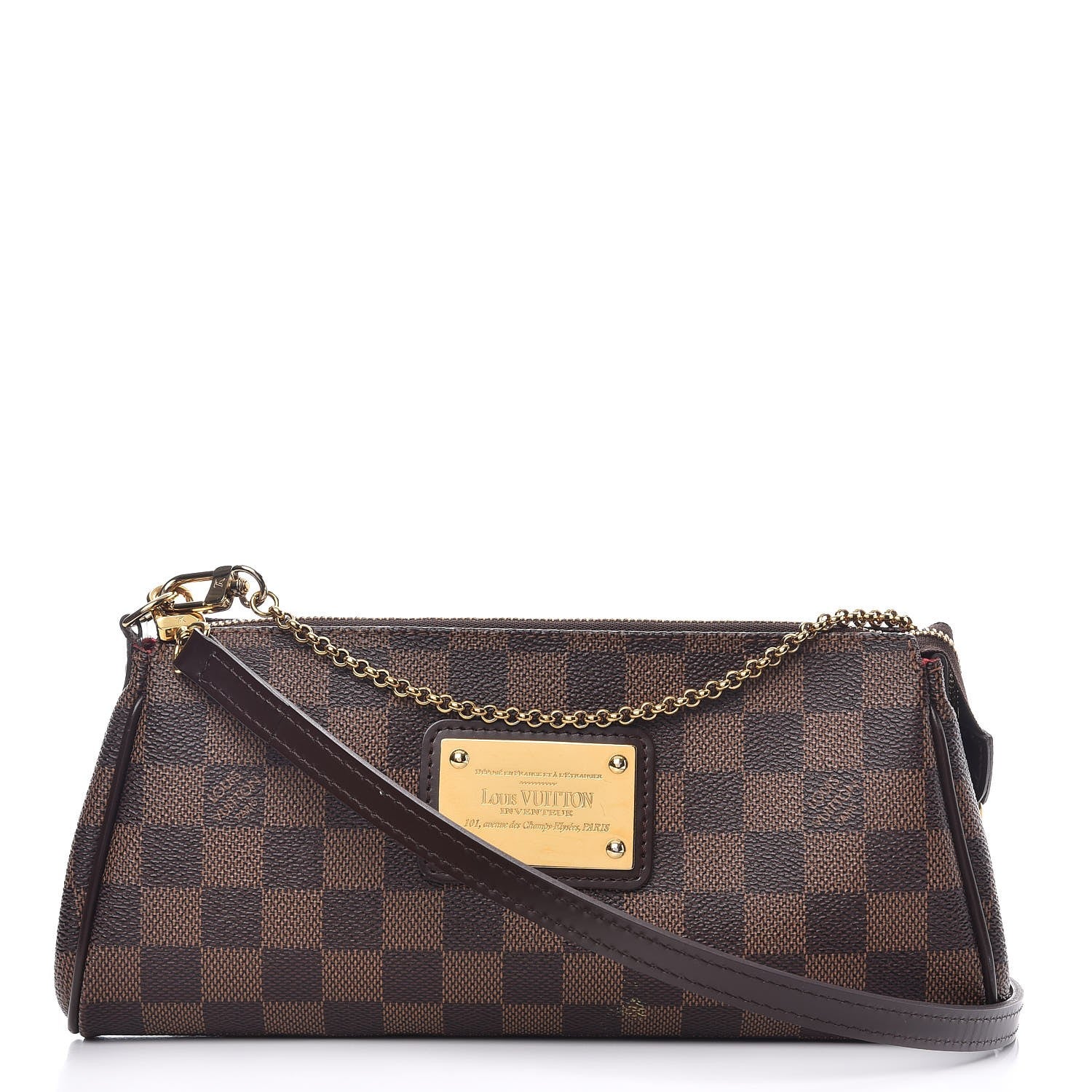 Louis Vuitton Damier Ebene Eva Clutch 1 of 9