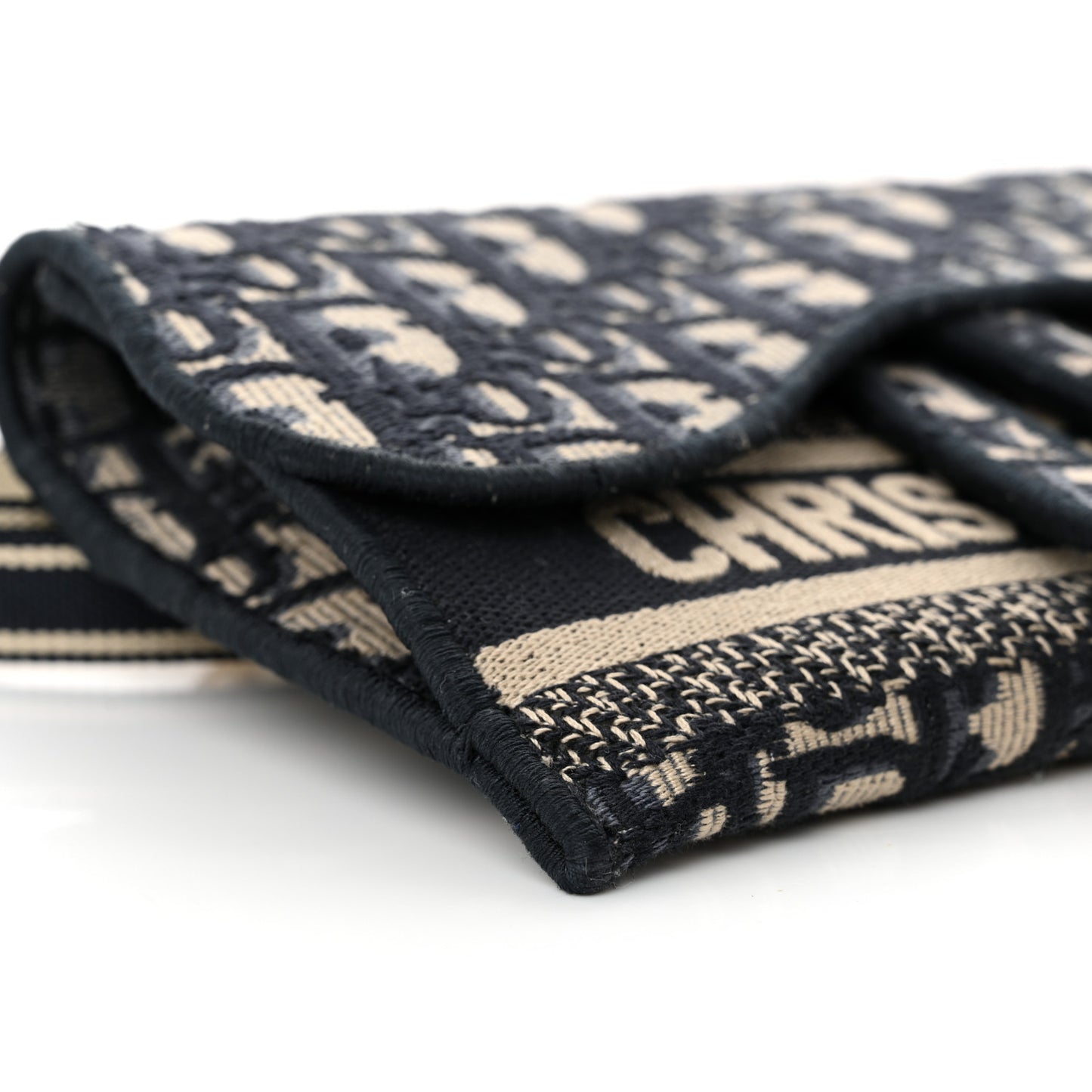 Oblique Slim Saddle Pouch Blue