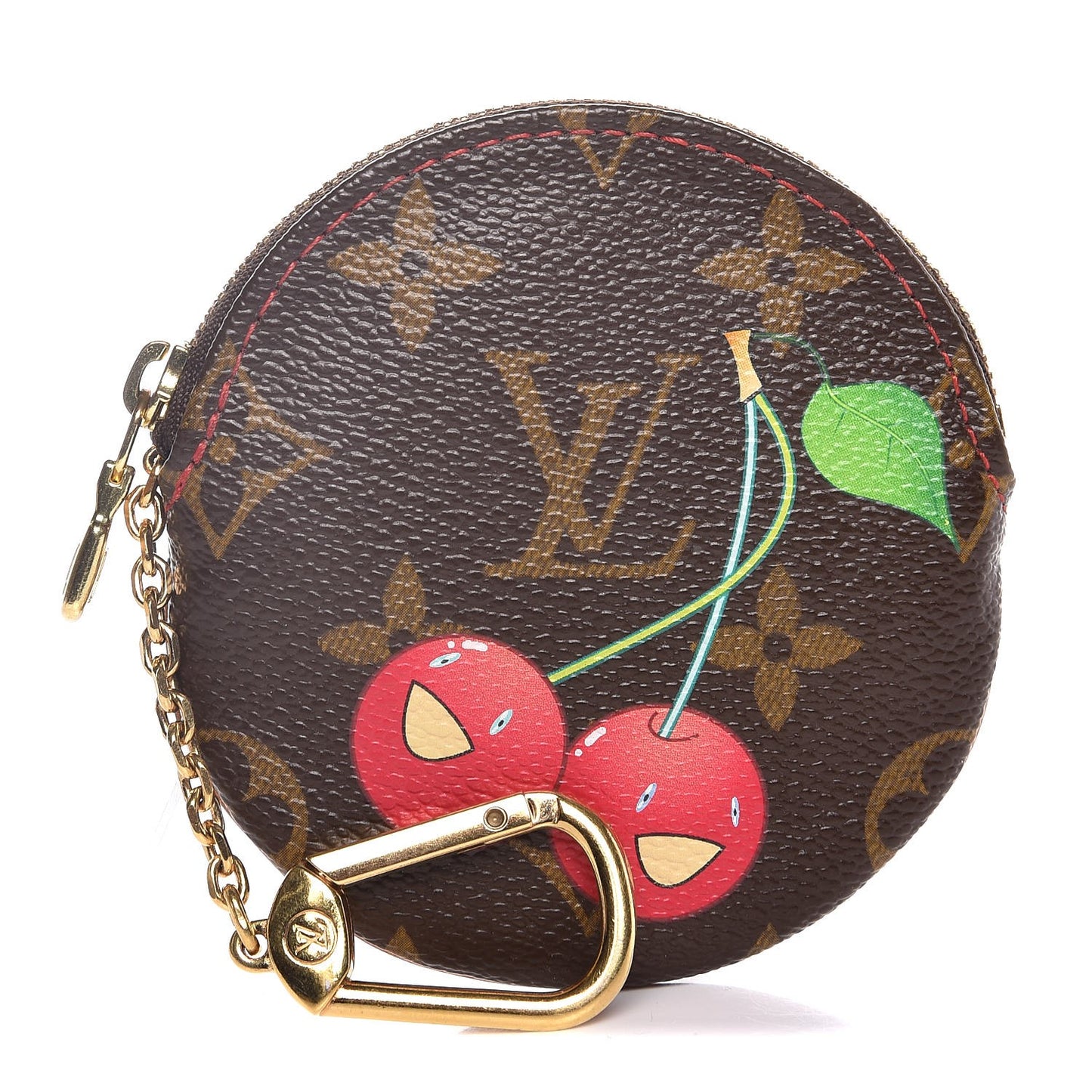 Monogram Cerises Round Coin Purse