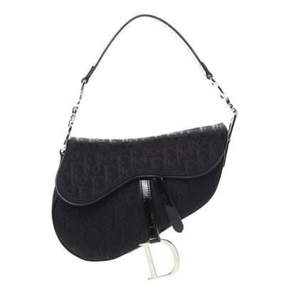Christian Dior Monogram Saddle Bag Black 1 of 11