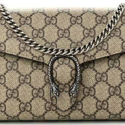 Gucci GG Supreme Monogram Mini Dionysus Chain Wallet Beige Taupe 8 of 11