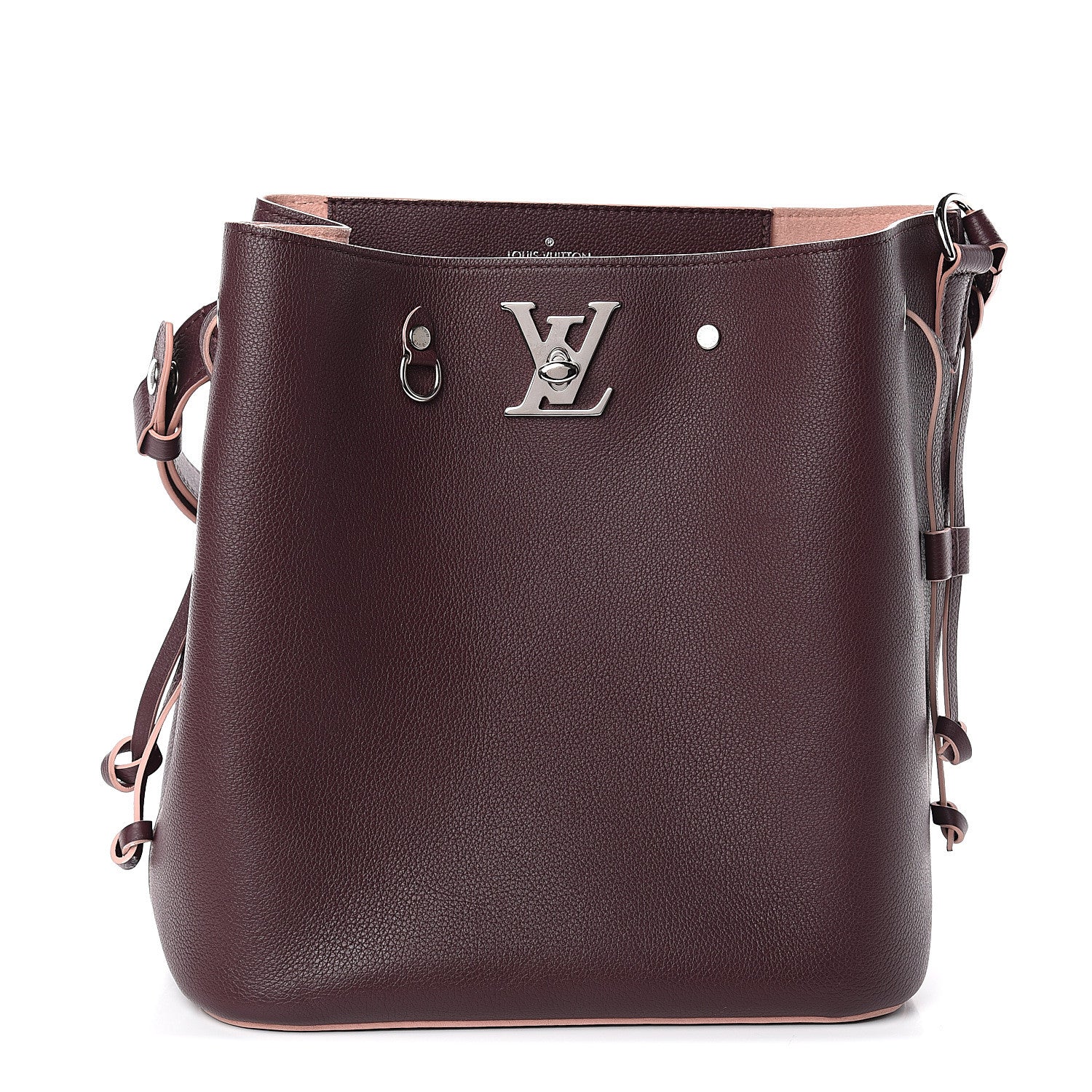 Louis Vuitton Calfskin Lockme Bucket Prune 1 of 8