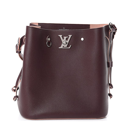 Louis Vuitton Calfskin Lockme Bucket Prune 1 of 8