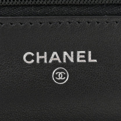 Chanel Patent Quilted Bi-Color Wallet On Chain WOC Red Black 7 of 12