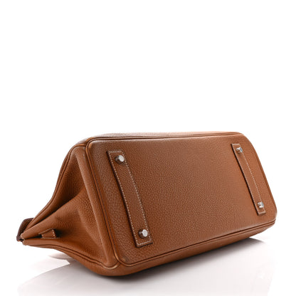Hermes Taurillon Clemence JPG Shoulder Birkin II 42 Gold 4 of 11