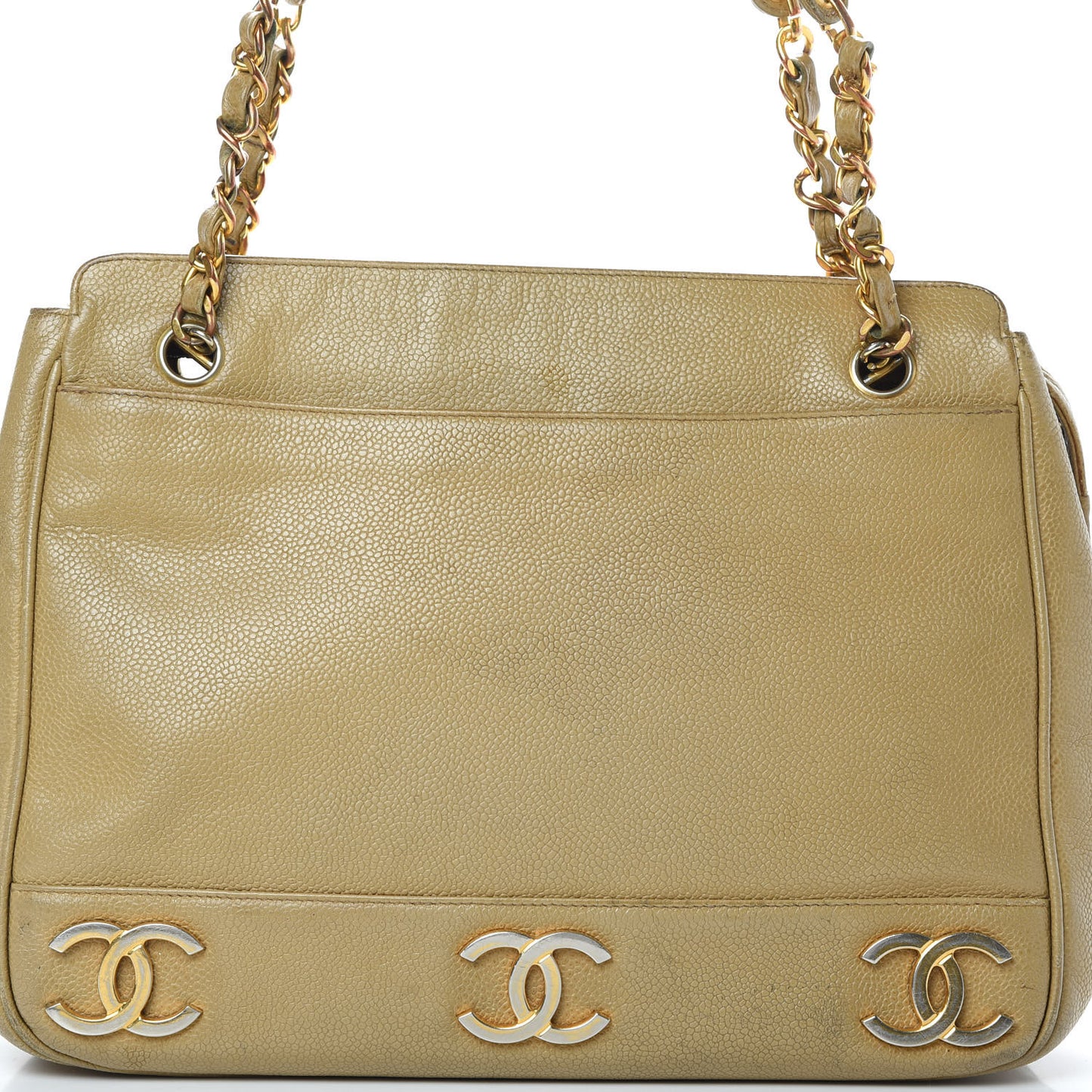 Caviar Shoulder Bag Beige