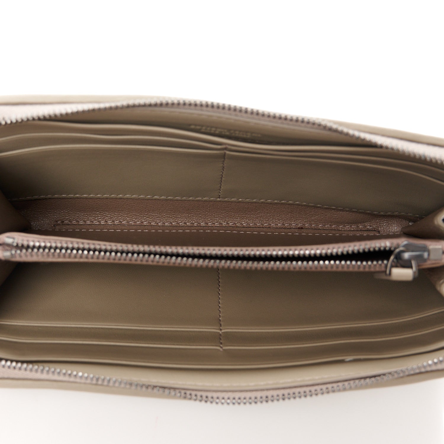 Bottega Veneta Nappa Intrecciato Zip Around Wallet Fume 5 of 9