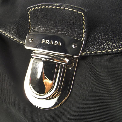 Prada Tessuto Nylon Leather Easy Shoulder Bag 6 of 12