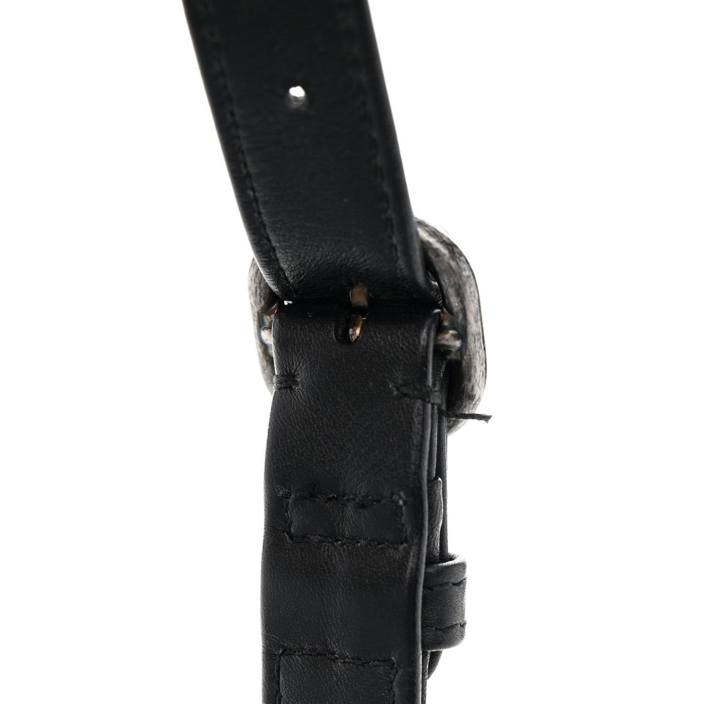 Calfskin Chain 20s Signe Waist Bag Black