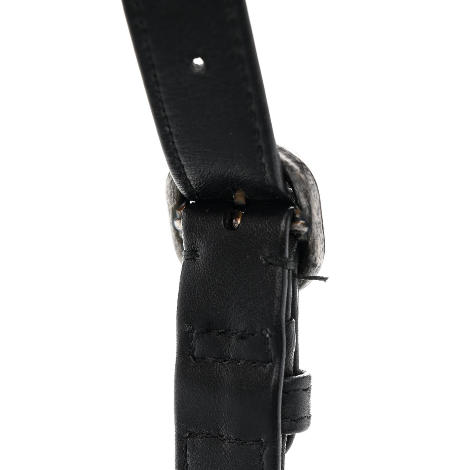 Chanel Calfskin Chain 20s Signe Waist Bag Black 10 of 10