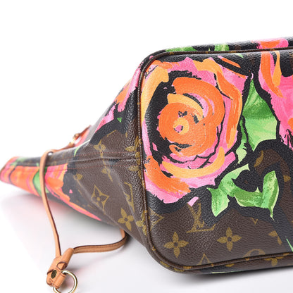 Louis Vuitton Monogram Roses Neverfull MM 8 of 11
