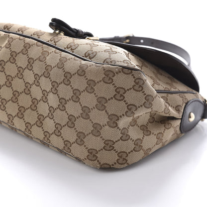 Gucci Monogram Techno Horsebit Large Shoulder Flap Bag Brown 7 of 11