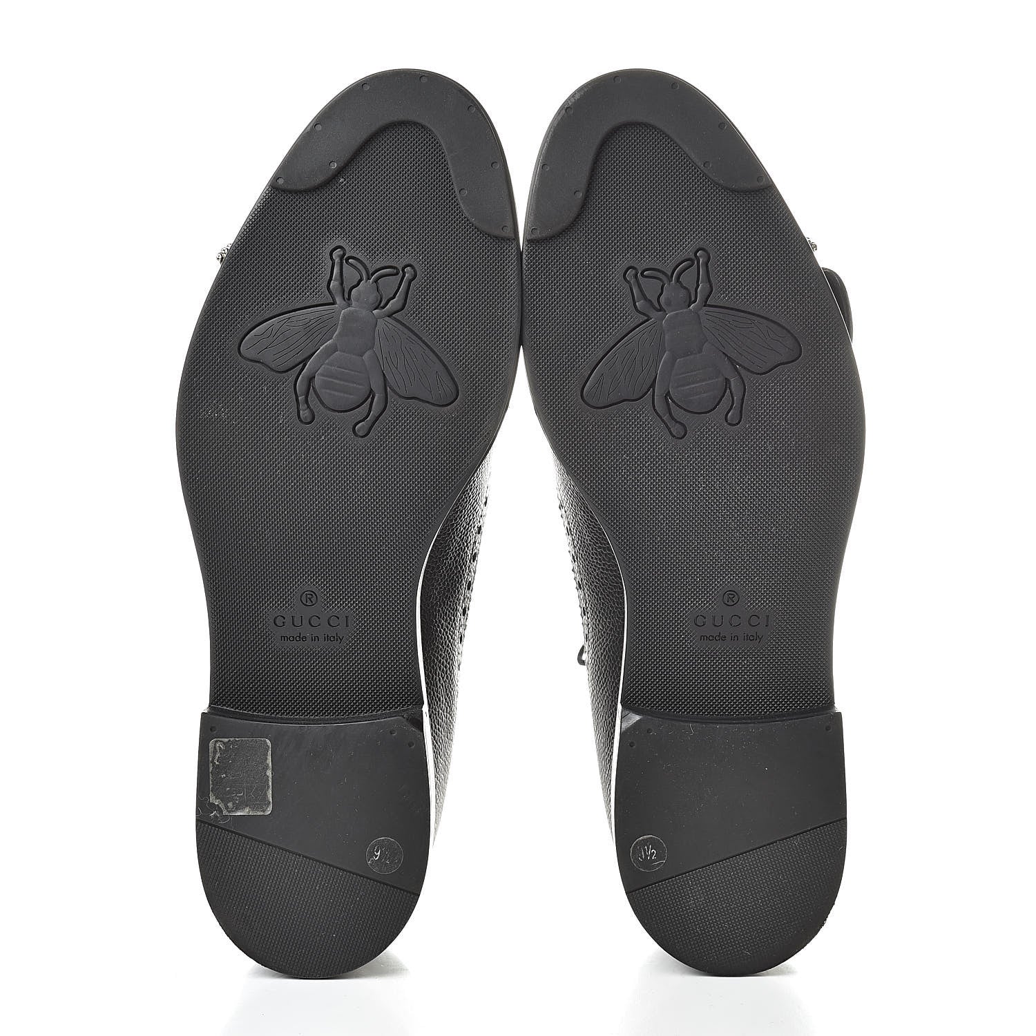 Gucci Pebbled Calfskin Dionysus Web Mens Martins Shoes 9.5 Black 5 of 9