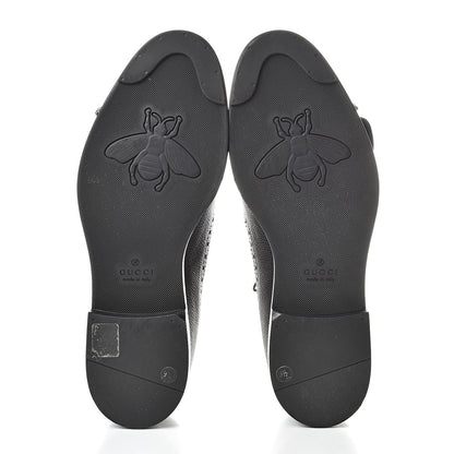 Gucci Pebbled Calfskin Dionysus Web Mens Martins Shoes 9.5 Black 5 of 9