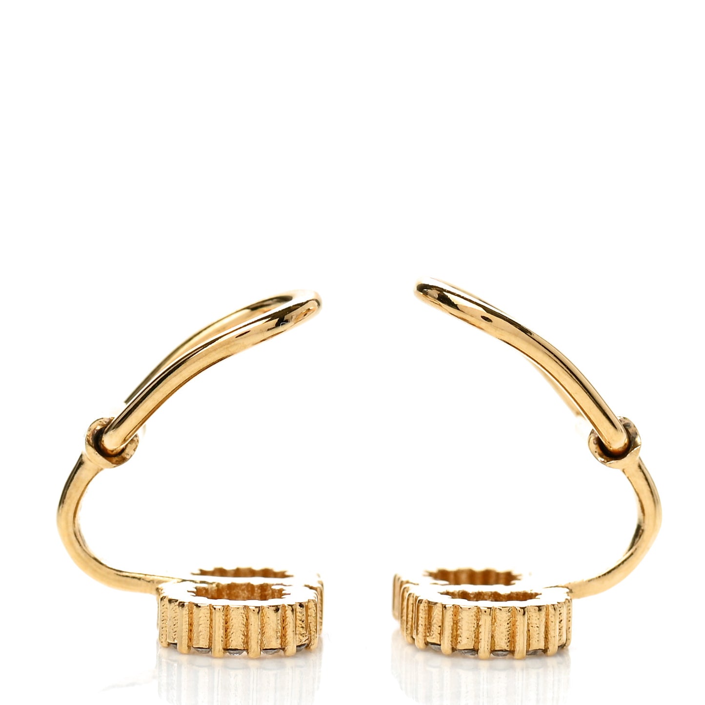 Crystal Clair D Lune Clip On Earrings Gold