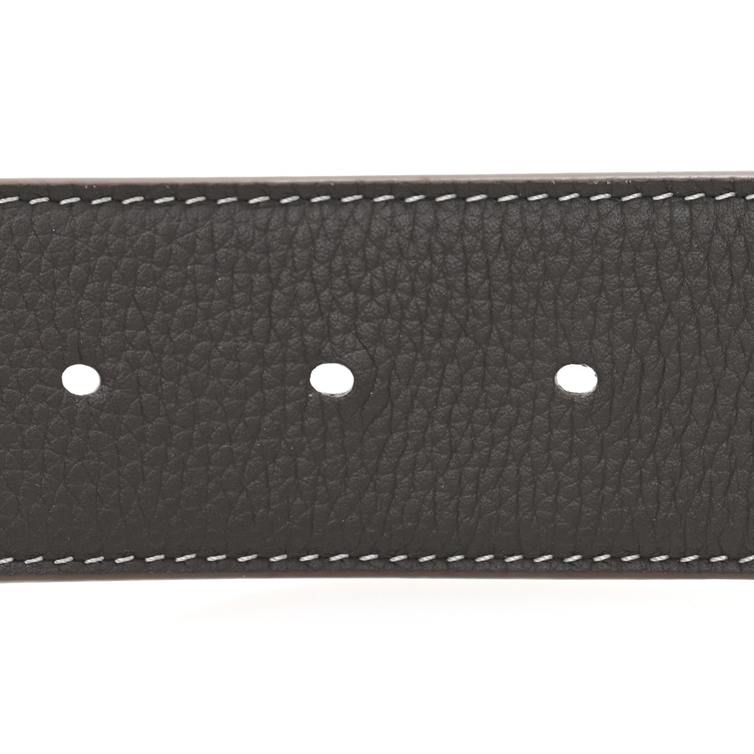 Christian Dior Grained Calfskin CD Belt 90 36 Brown Black 4 of 7