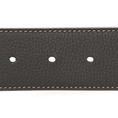 Christian Dior Grained Calfskin CD Belt 90 36 Brown Black 4 of 7