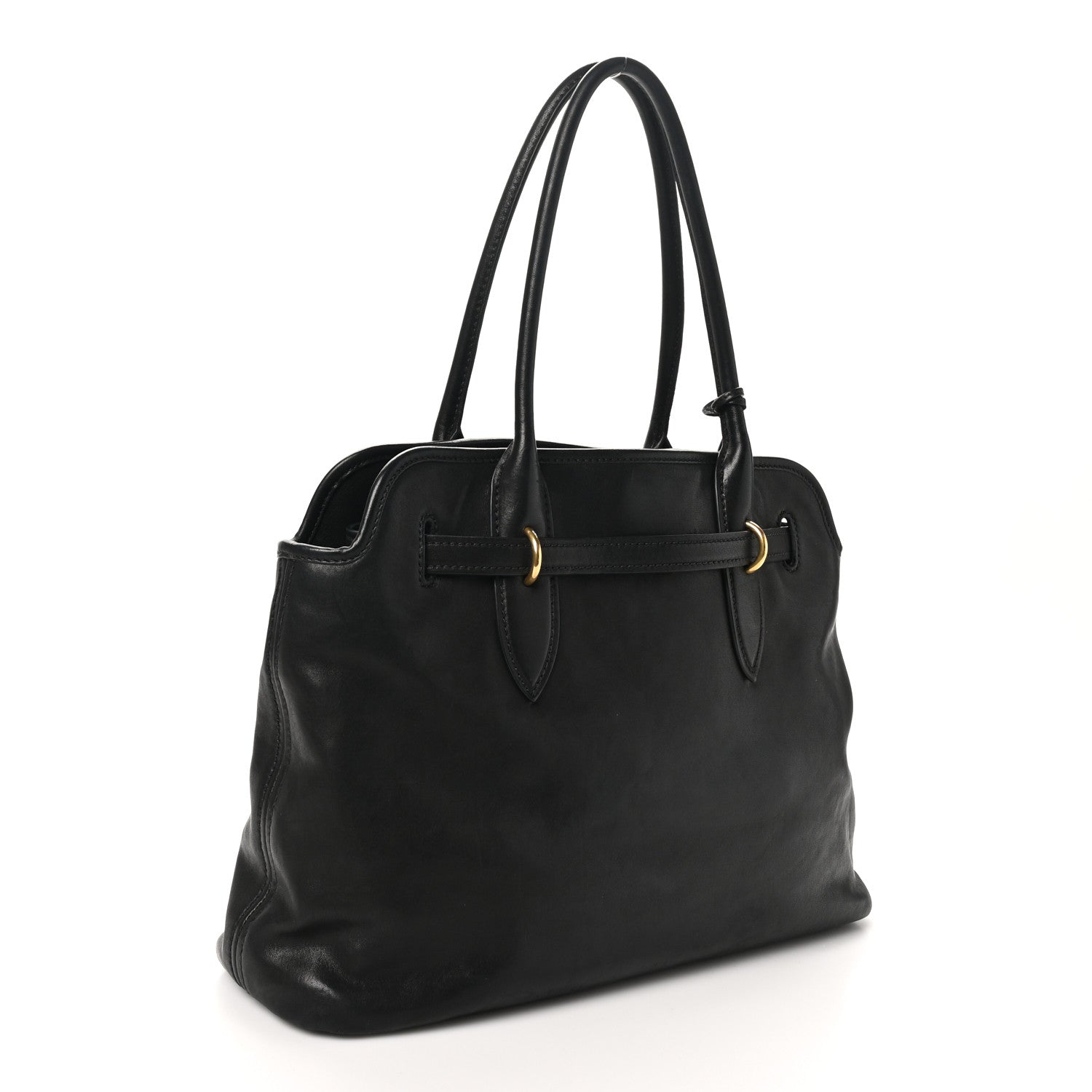 Miu Miu Nappa Medium Aventure Bag Black 3 of 11