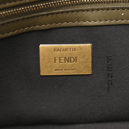 Fendi Nappa FF 1974 Embossed Baguette Avocado 6 of 10