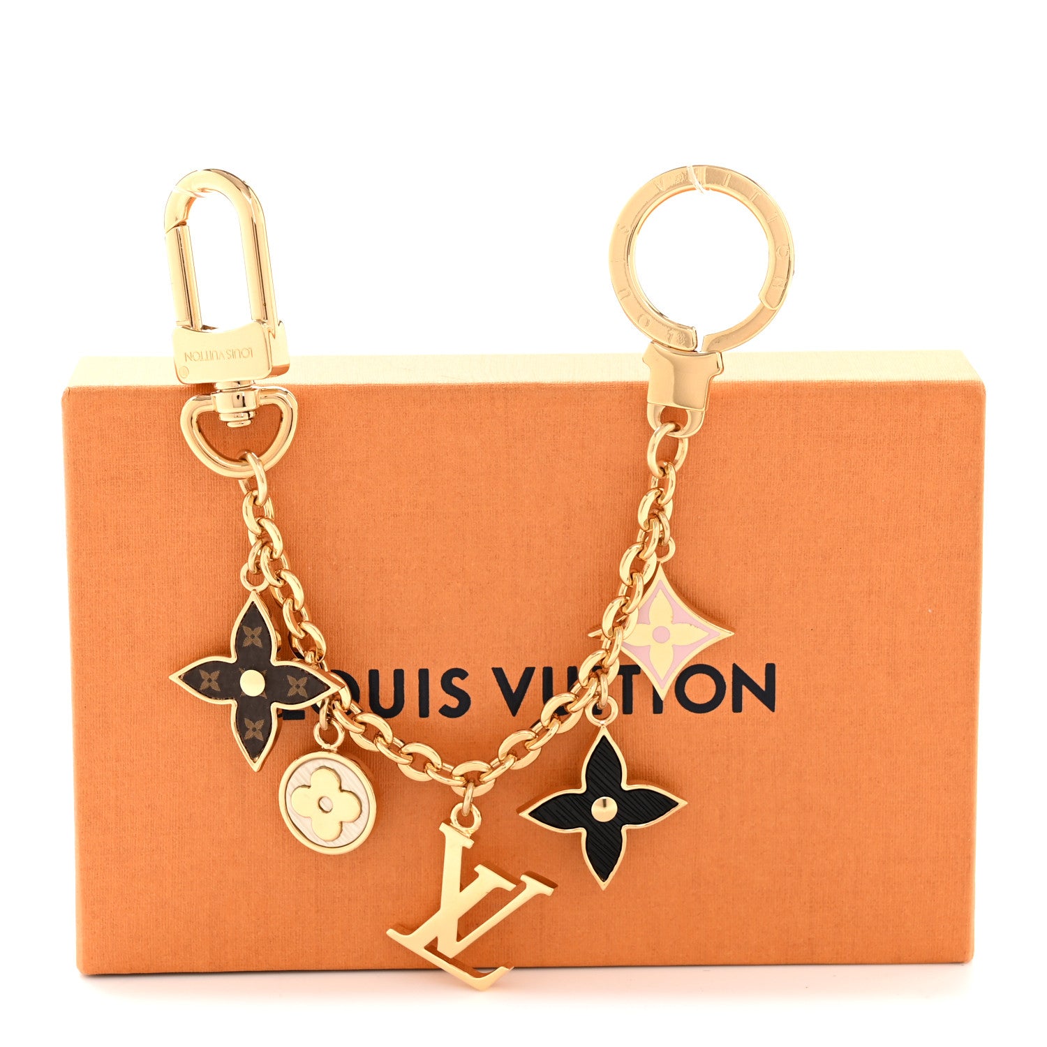Louis Vuitton Monogram Spring Street Bag Charm Key Holder Gold 5 of 5