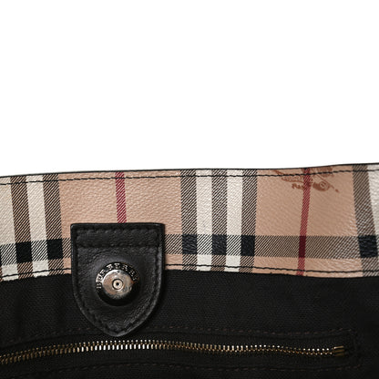 Burberry Haymarket Check Small Canterbury Tote Chocolate 18 of 18