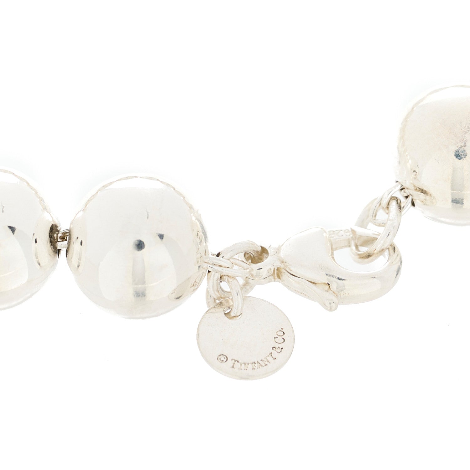 Tiffany Sterling Silver 10mm HardWear Ball Bracelet 6 of 6