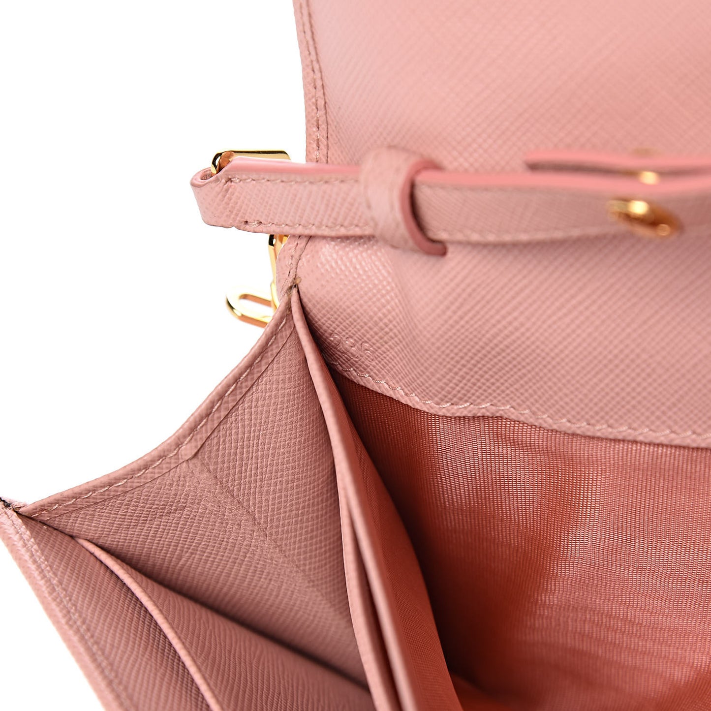 Saffiano Metal Large Chain Wallet Orchidea
