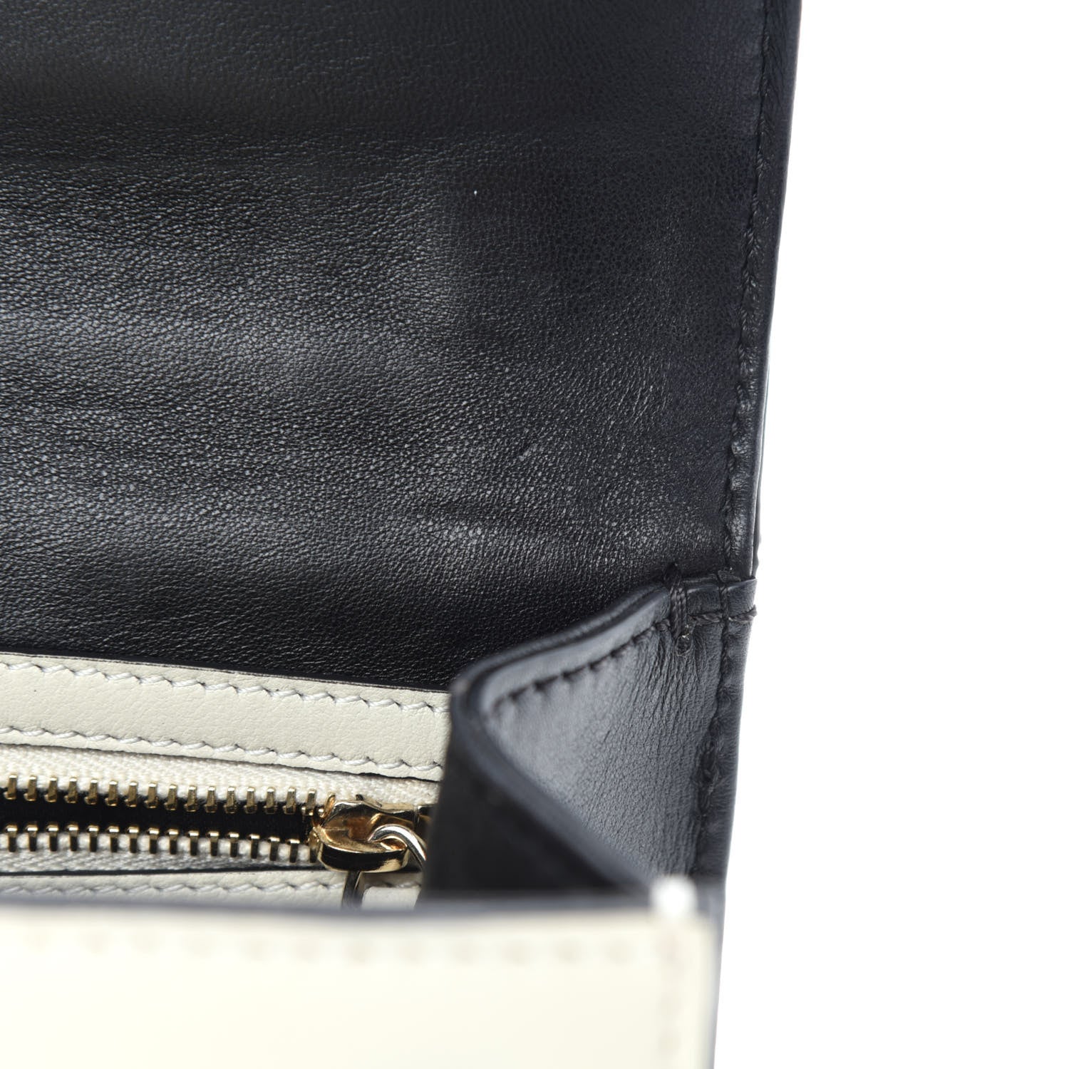 Valentino Garavani Vitello Small Glam Lock Rockstud Flap Black Light Ivory 11 of 12