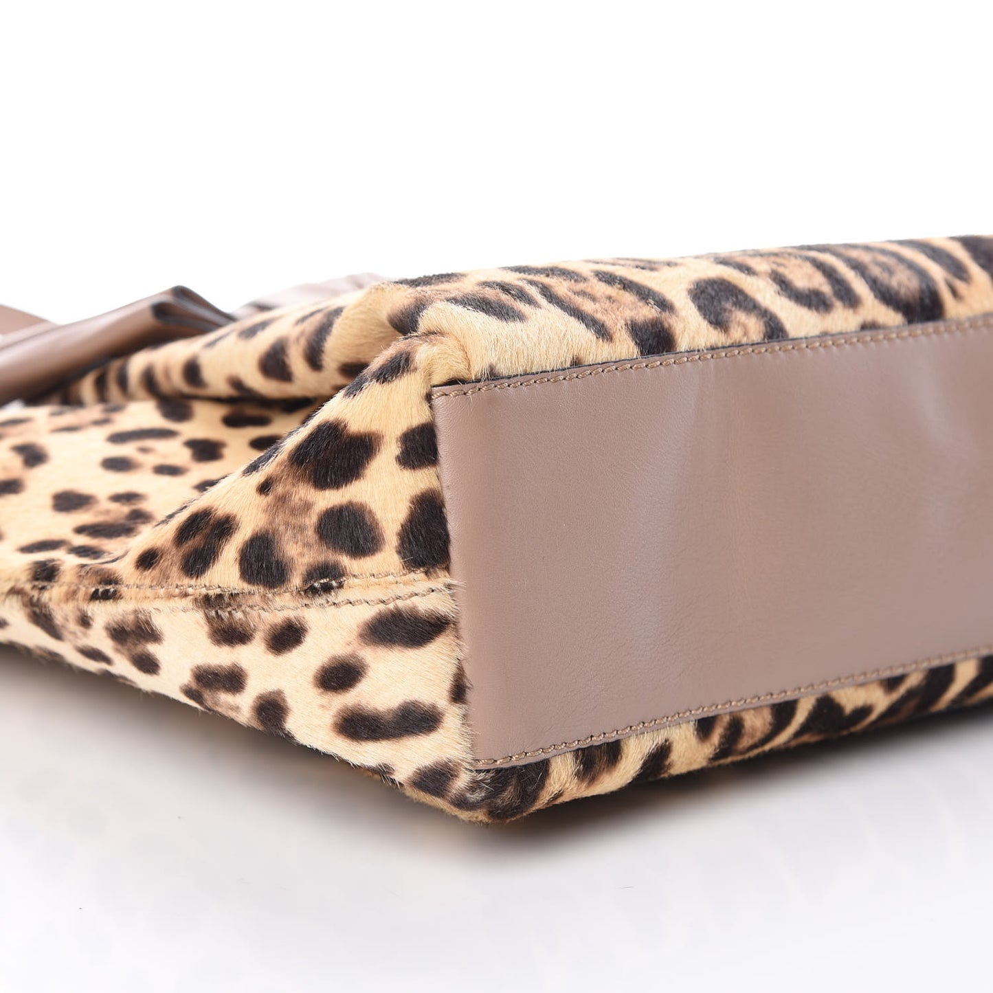 Calf Hair Leopard Print Medium Aphrodite Bow Tote