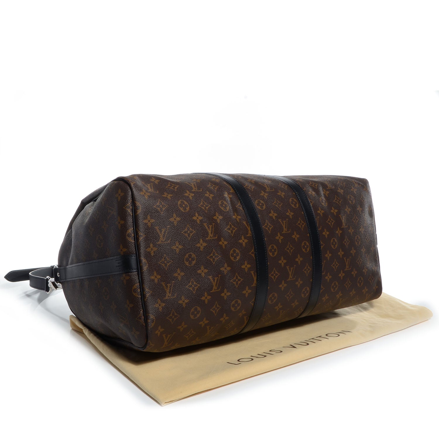 Louis Vuitton Monogram Macassar Keepall Bandouliere 55 4 of 7