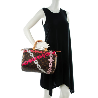 Louis Vuitton Monogram Bay Speedy 30 Rose Ballerine Poppy 2 of 7