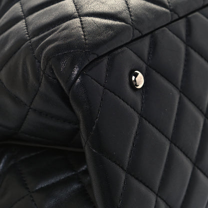 Chanel Lambskin Quilted Daily Shopping Tote Black 10 of 15