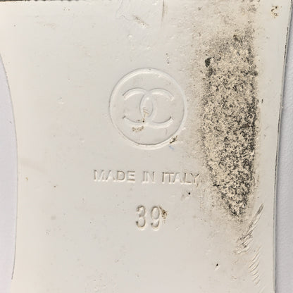 Chanel Lambskin Mary Jane Flats 39 White 8 of 14