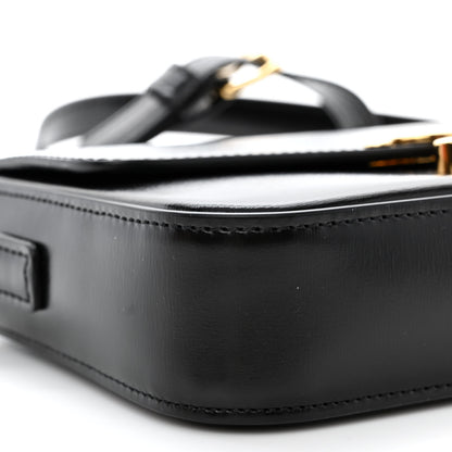 Celine Shiny Calfskin Triomphe Shoulder Bag Black 11 of 13