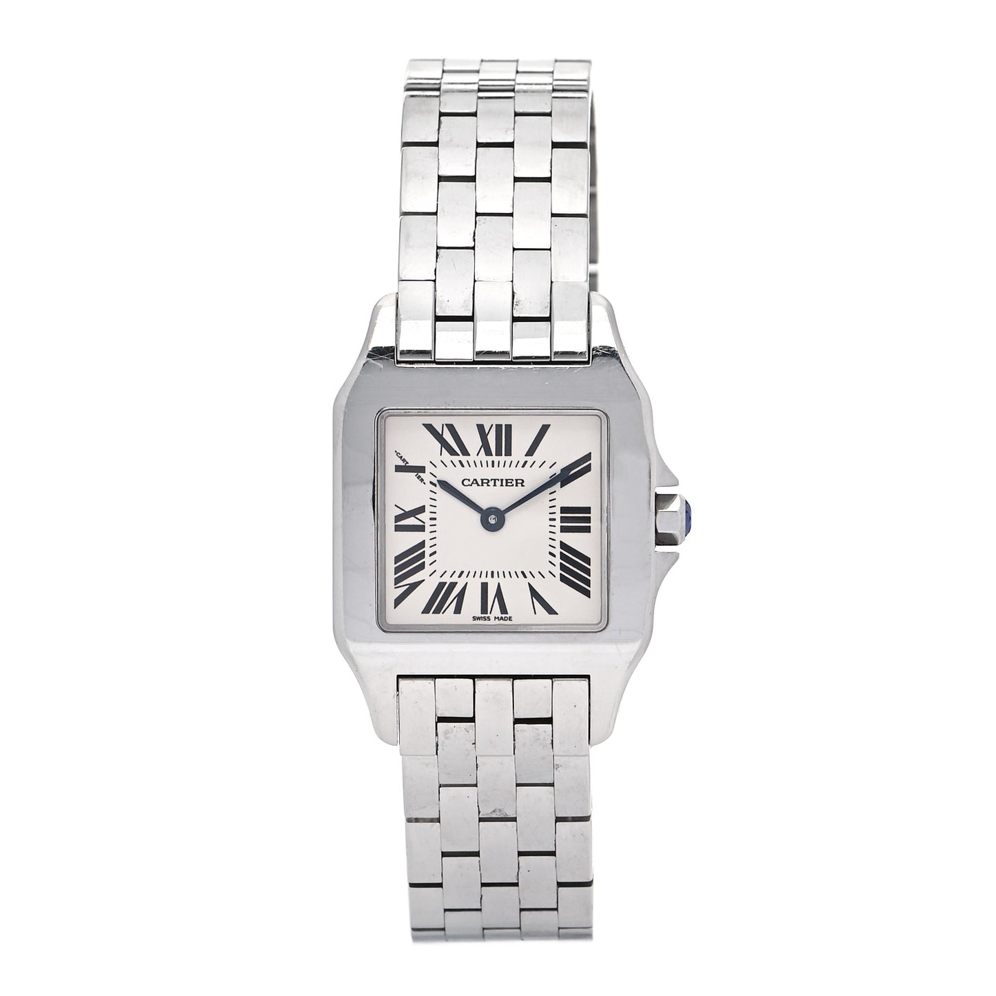 Stainless Steel 26mm Santos Demoiselle Quartz Watch