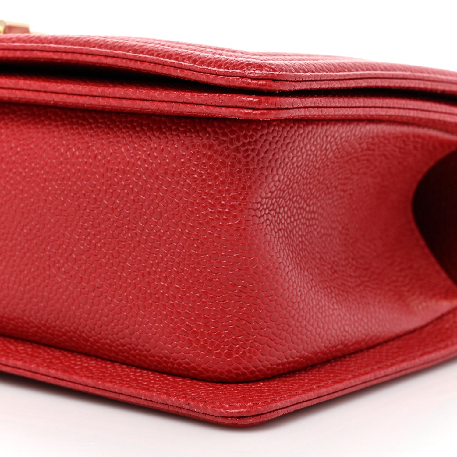 Chanel Caviar Quilted Medium Boy Flap Red 8 of 8