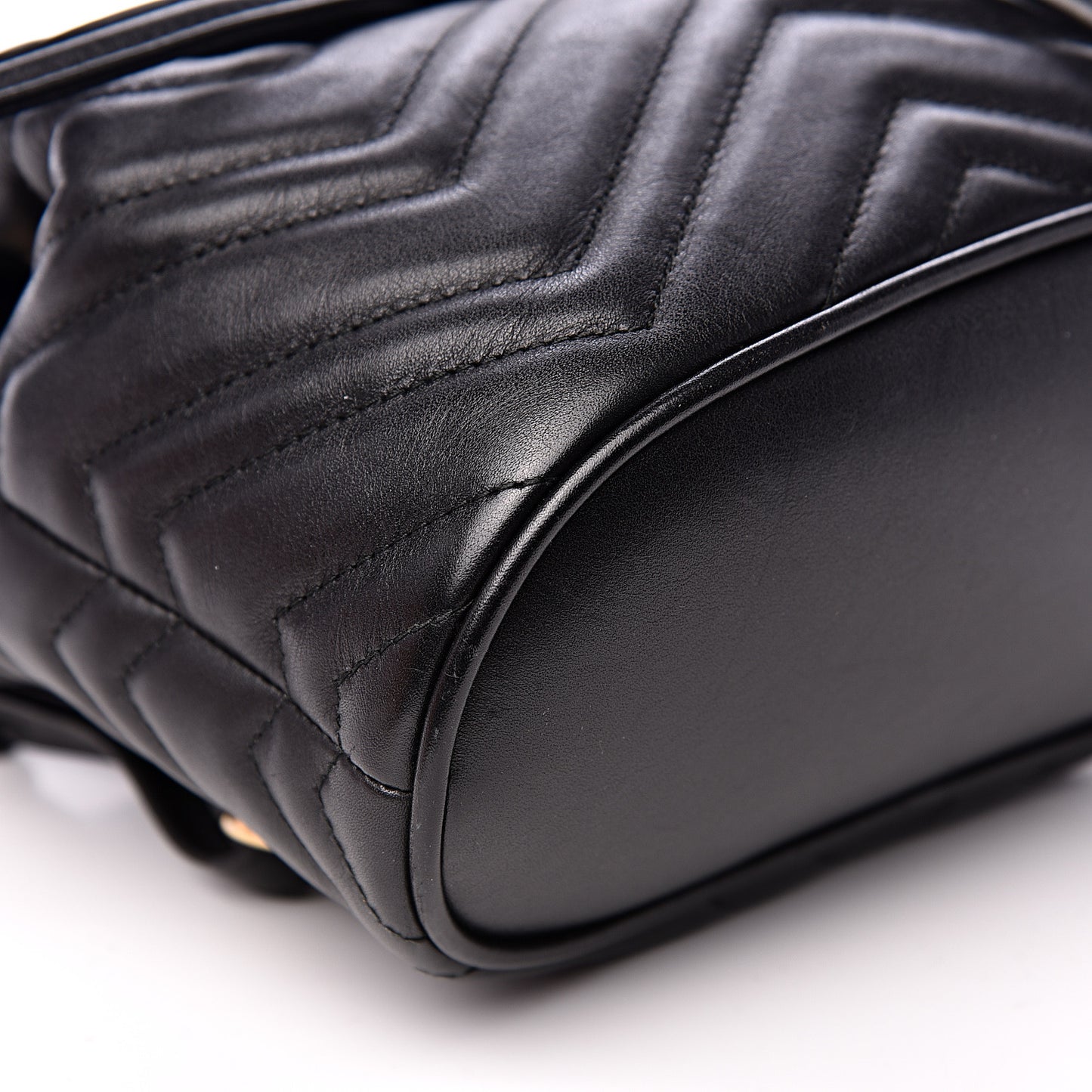 Calfskin Matelasse GG Marmont Flap Backpack Black