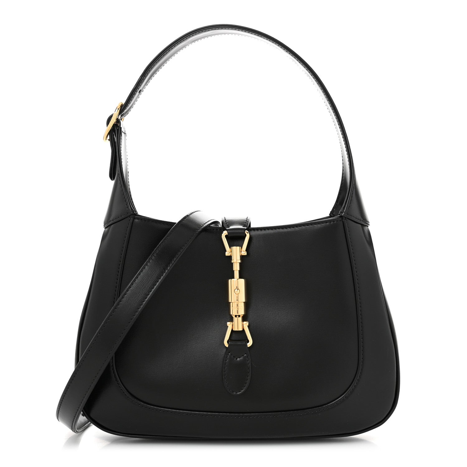 Gucci Boarded Dyana Lux Calfskin Small Jackie 1961 Hobo Black 1 of 10