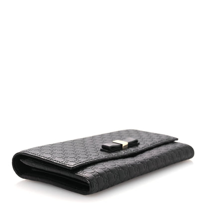 Gucci Microguccissima Bow Continental Wallet Black 4 of 7