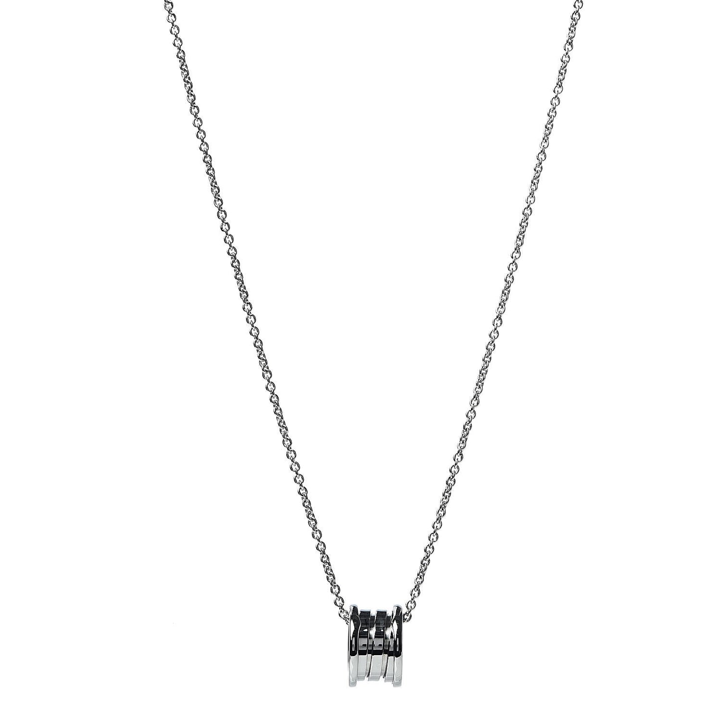 18K White Gold B.Zero1 Pendant Necklace