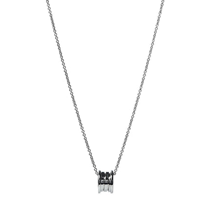 Bulgari 18K White Gold B.Zero1 Pendant Necklace 1 of 5