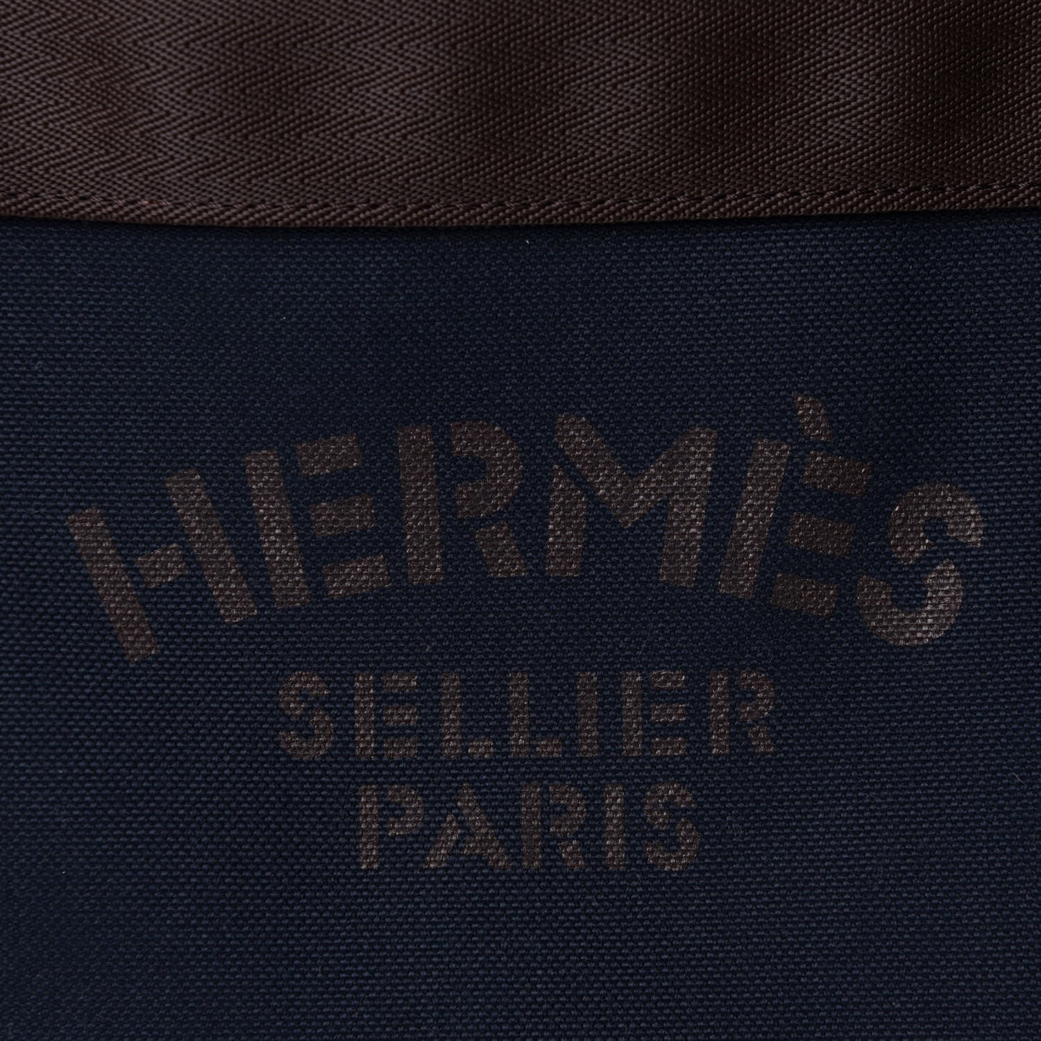 Hermes Toile Sac De Pansage Groom Bleu Navy Feu 8 of 11