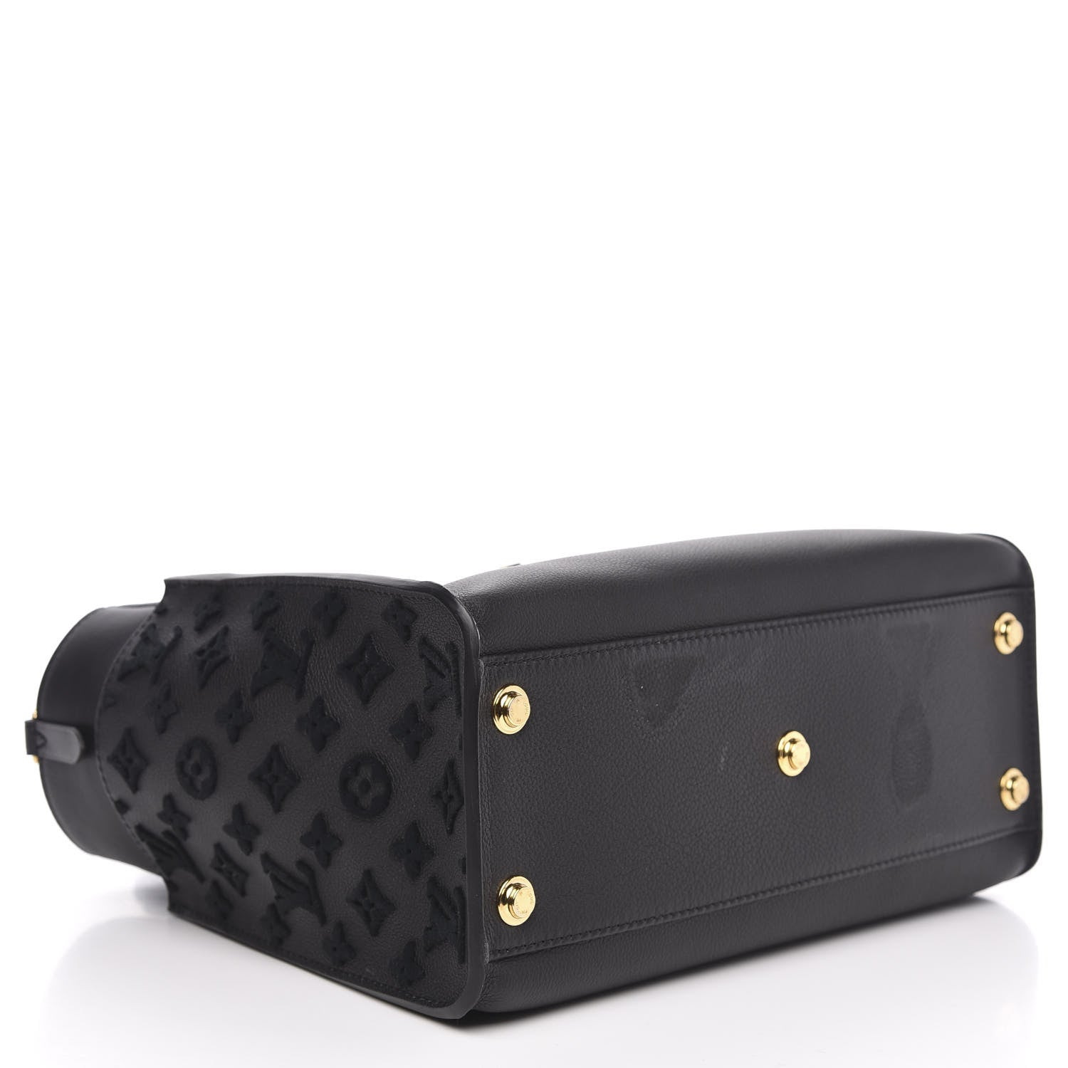 Louis Vuitton Calfskin Monogram Tufting On My Side Black 4 of 10