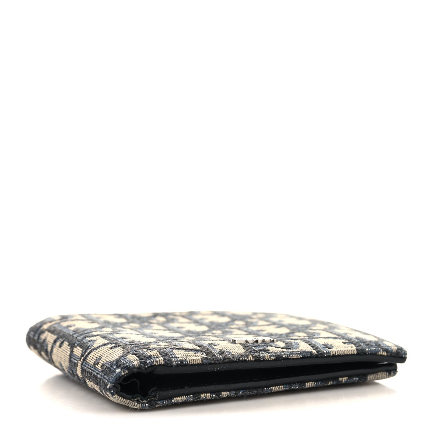 Christian Dior Oblique Bi-Fold Wallet Blue 4 of 6