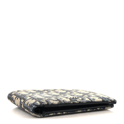 Christian Dior Oblique Bi-Fold Wallet Blue 4 of 6
