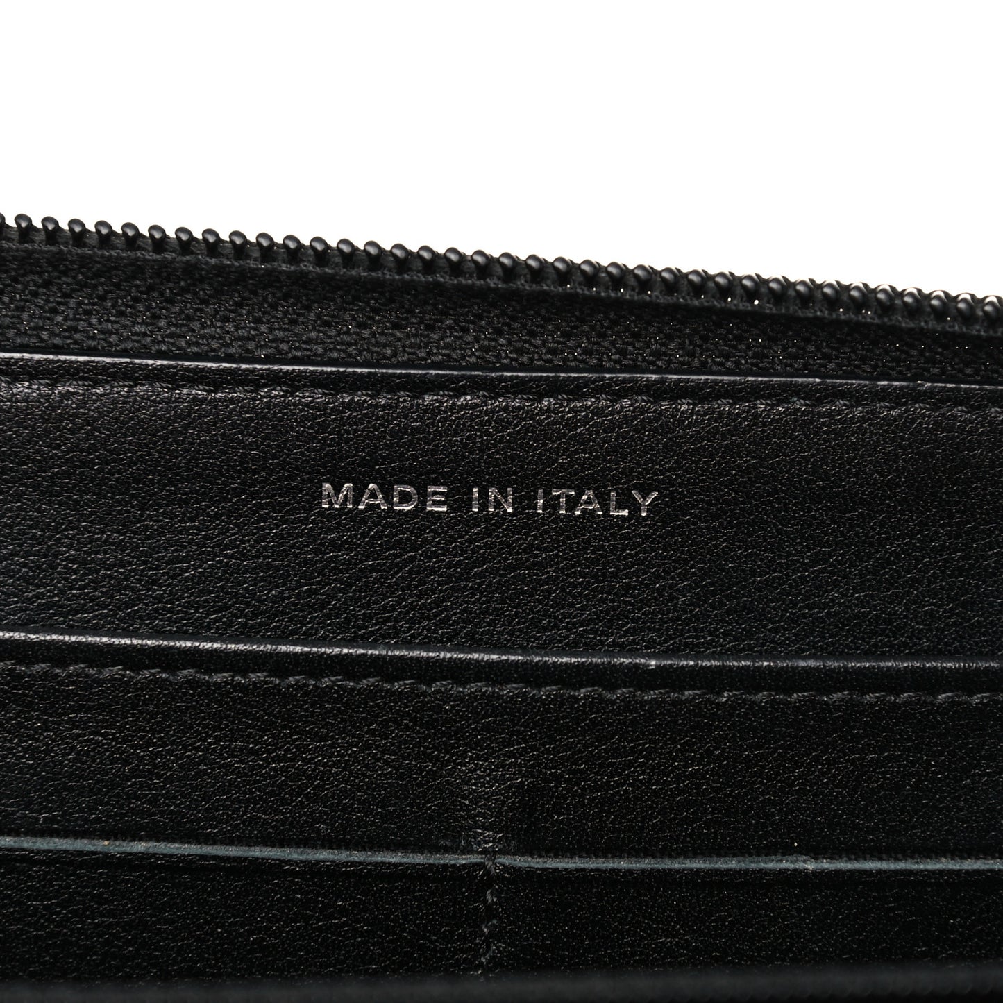 Caviar Large Timeless CC Zip Around Wallet Black